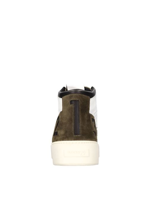 Sneakers alte in pelle BLOCKS79 | STREET EASY VER.08BIANCO-VERDE